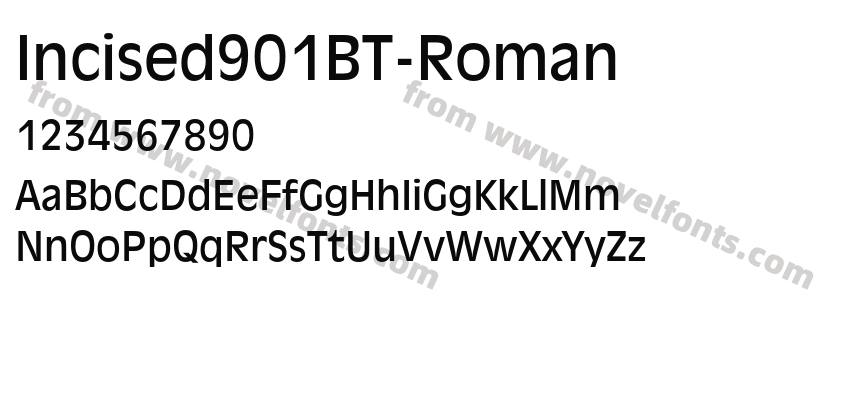 Incised901BT-RomanPreview