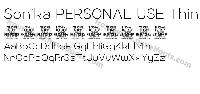 Sonika PERSONAL USE ThinPreview