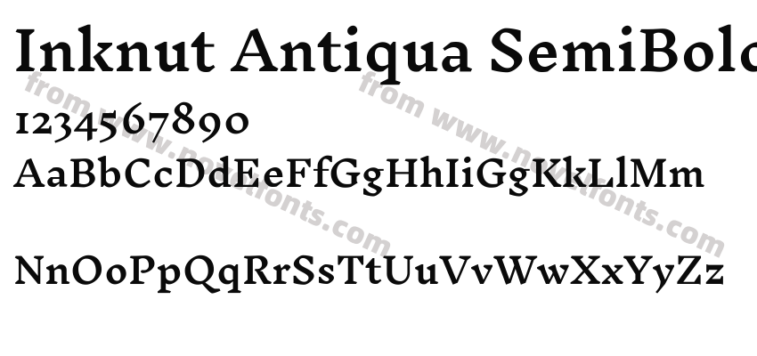 Inknut Antiqua SemiBoldPreview