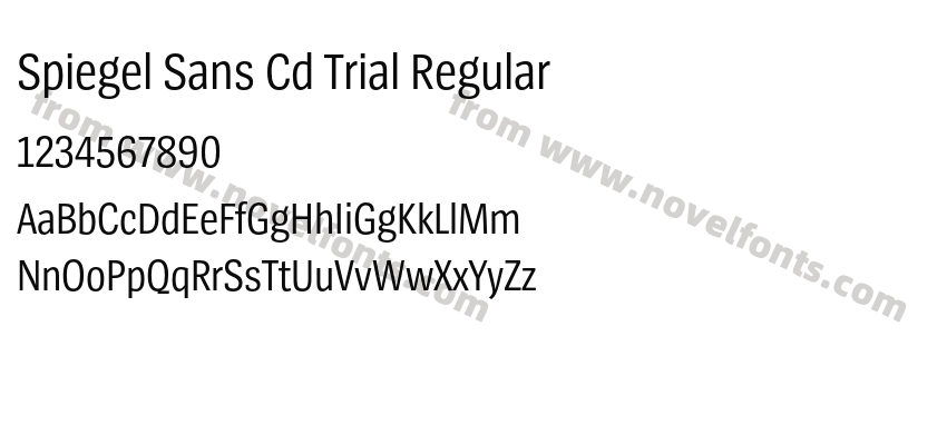 Spiegel Sans Cd Trial RegularPreview