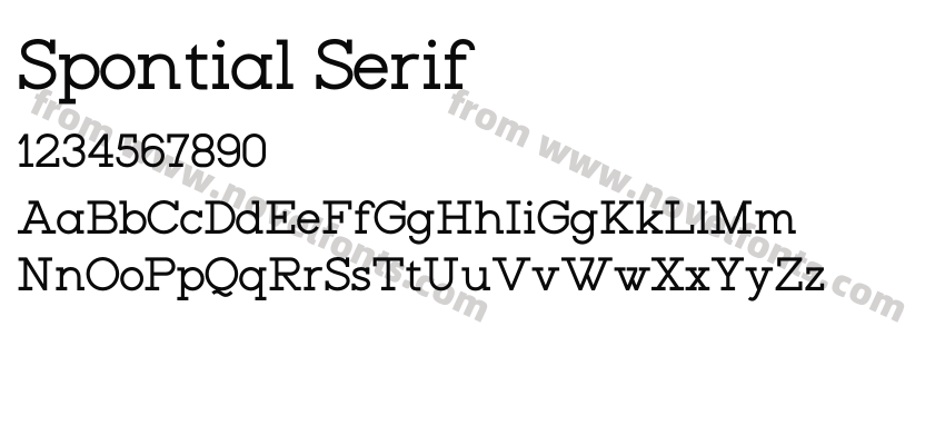 Spontial SerifPreview