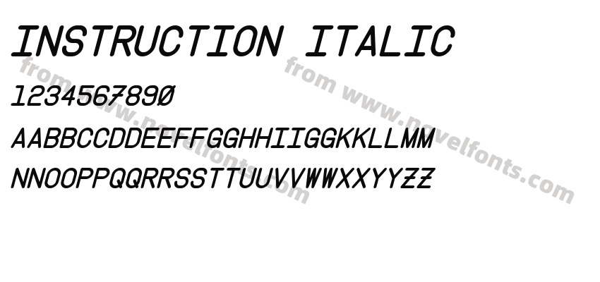 Instruction ItalicPreview