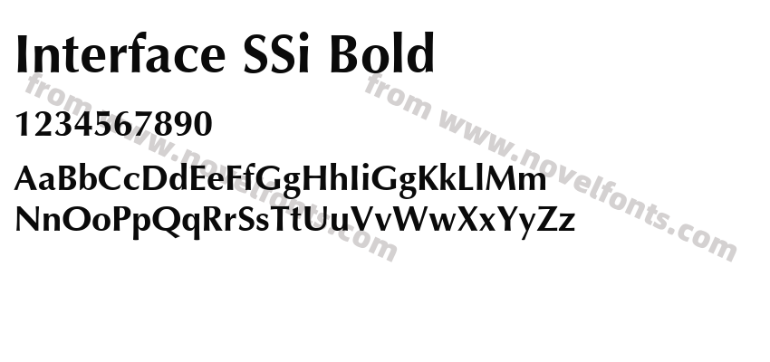Interface S Si BoldPreview