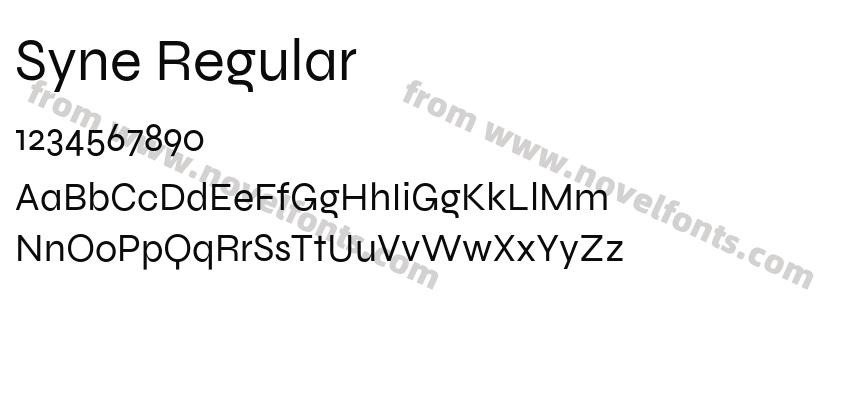 Syne RegularPreview