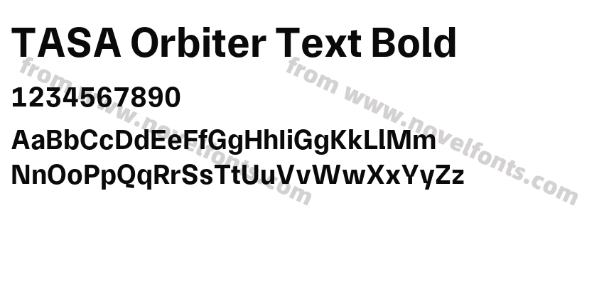 TASA Orbiter Text BoldPreview