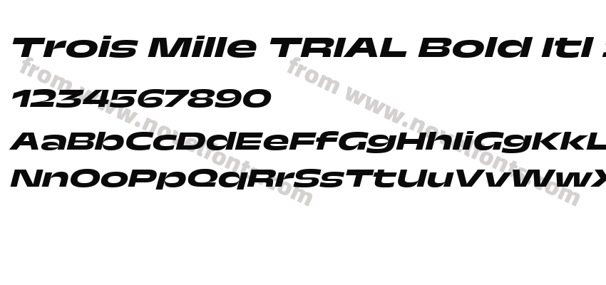 Trois Mille TRIAL Bold Itl 29Preview