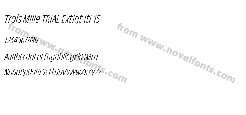 Trois Mille TRIAL Extlgt Itl 15Preview