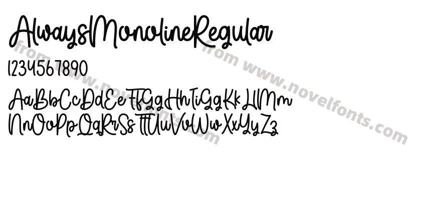 AlwaysMonolineRegularPreview