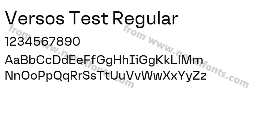 Versos Test RegularPreview