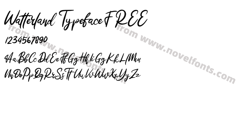 Watterland TypefaceFREEPreview