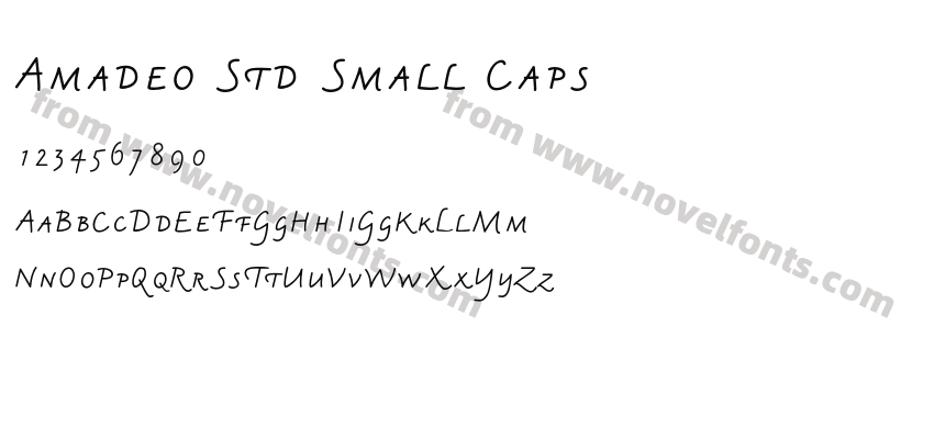 Amadeo Std Small CapsPreview