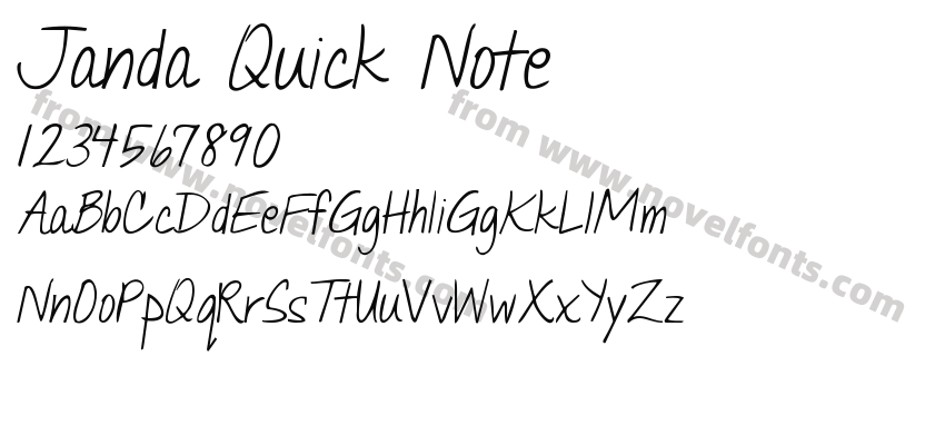 Janda Quick NotePreview