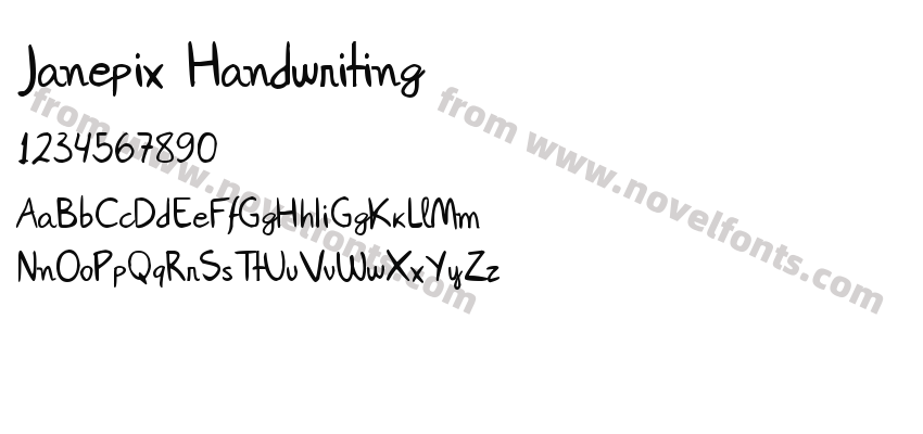 Janepix HandwritingPreview