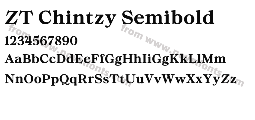 ZT Chintzy SemiboldPreview