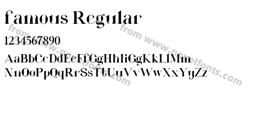 famous RegularPreview