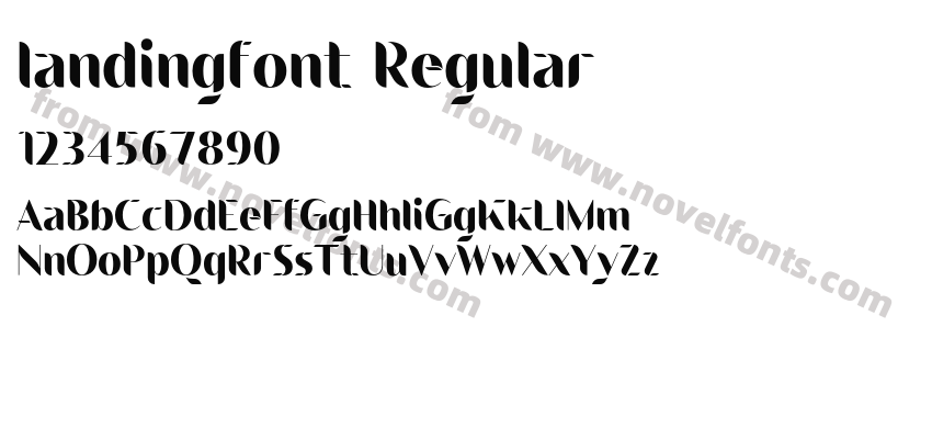 landingfont RegularPreview