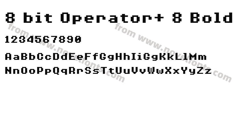 8 bit Operator+ 8 BoldPreview