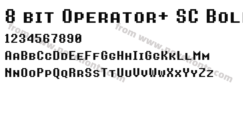 8 bit Operator+ SC BoldPreview