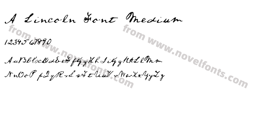 A Lincoln Font MediumPreview