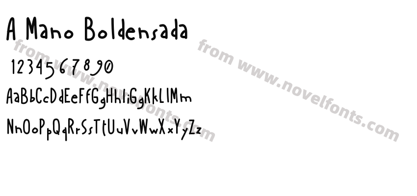 A Mano BoldensadaPreview