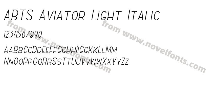 ABTS Aviator Light ItalicPreview