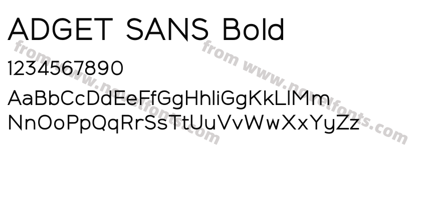 ADGET SANS BoldPreview