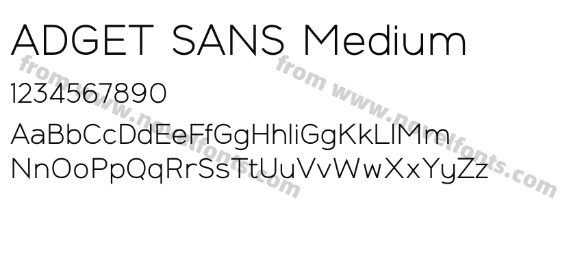ADGET SANS MediumPreview