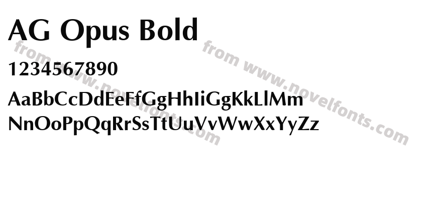 AG Opus BoldPreview