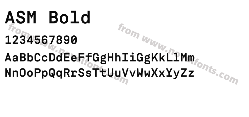 ASM BoldPreview
