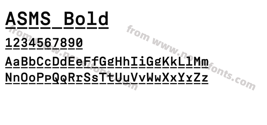 ASMS BoldPreview