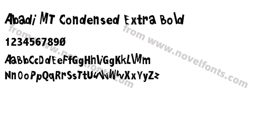 Abadi MT Condensed Extra BoldPreview