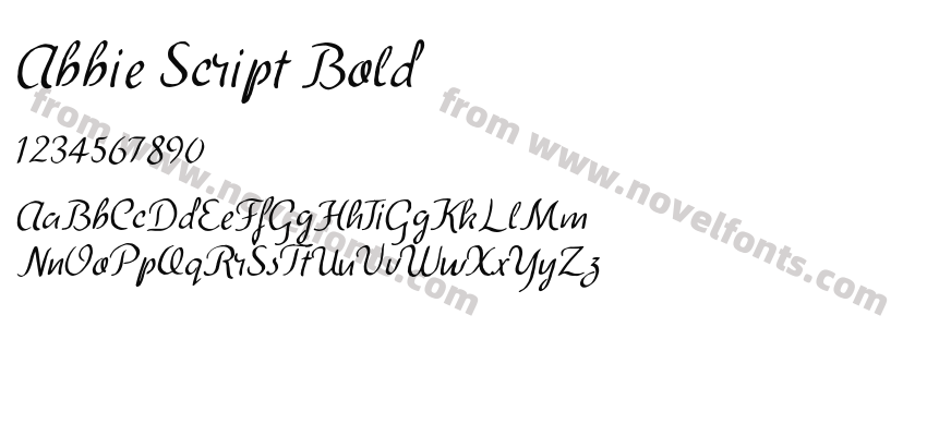 Abbie Script BoldPreview