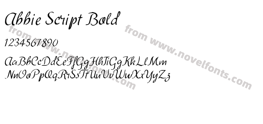 Abbie Script BoldPreview