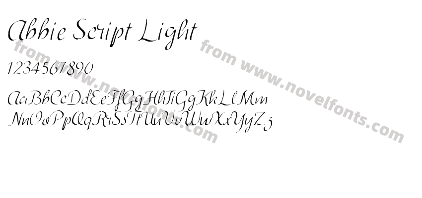 Abbie Script LightPreview