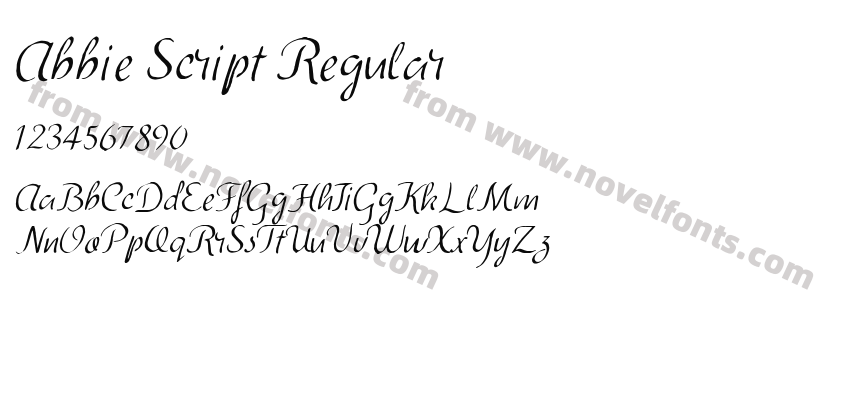 Abbie Script RegularPreview