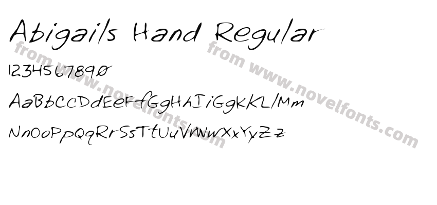 Abigails Hand RegularPreview