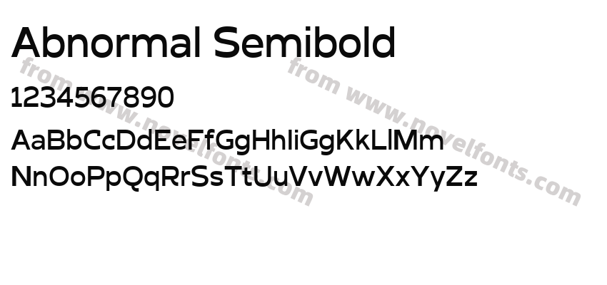 Abnormal SemiboldPreview