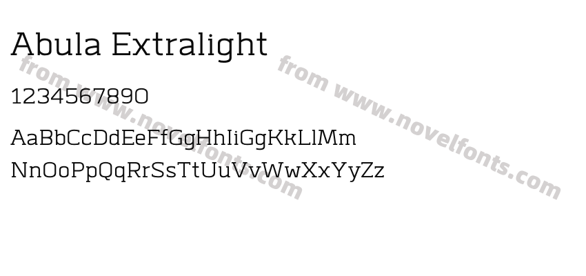 Abula ExtralightPreview