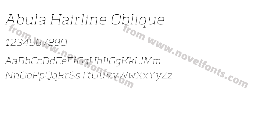 Abula Hairline ObliquePreview