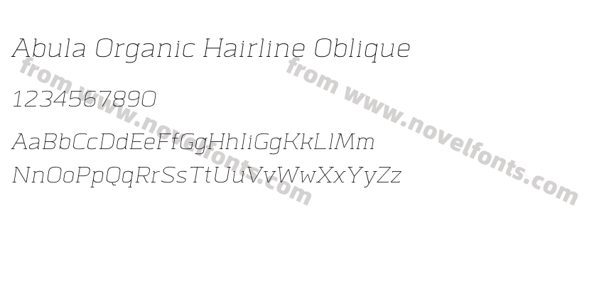 Abula Organic Hairline ObliquePreview