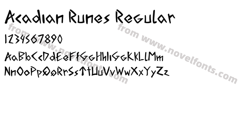 Acadian Runes RegularPreview