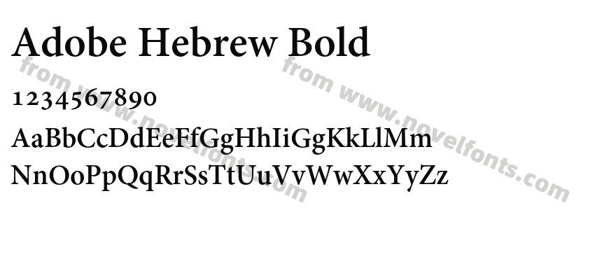 Adobe Hebrew BoldPreview