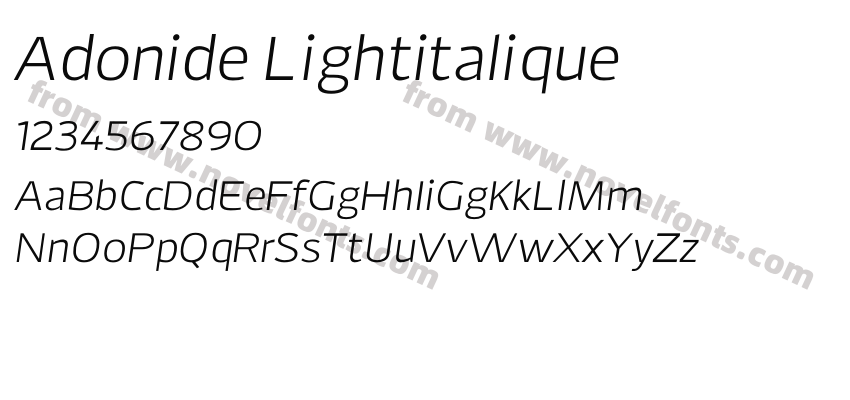 Adonide LightitaliquePreview
