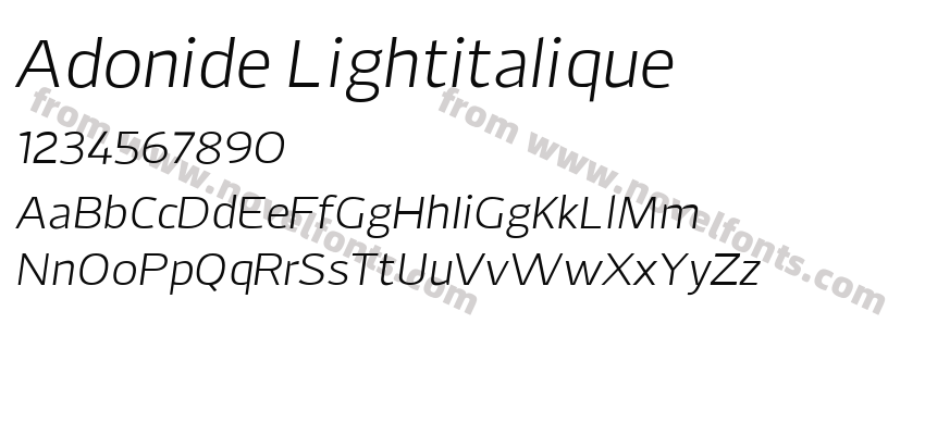 Adonide LightitaliquePreview