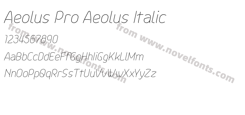 Aeolus Pro Aeolus ItalicPreview