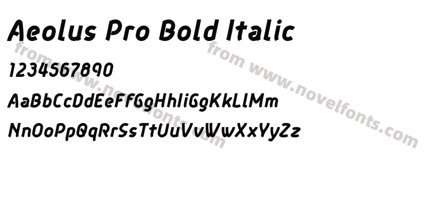 Aeolus Pro Bold ItalicPreview