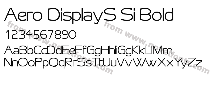 Aero DisplayS Si BoldPreview