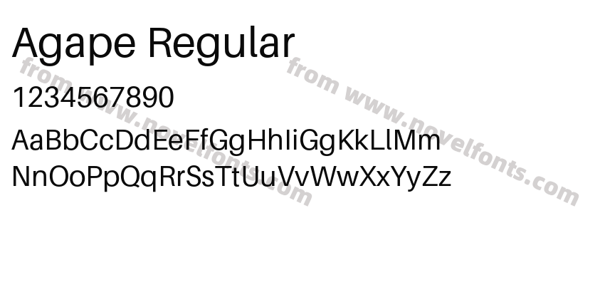 Agape RegularPreview