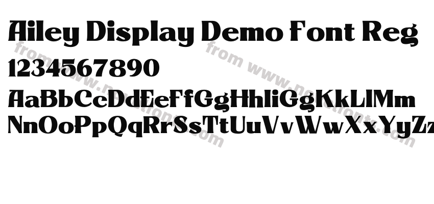 Ailey Display Demo Font RegPreview