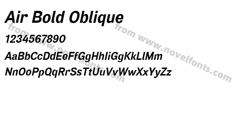Air Bold ObliquePreview
